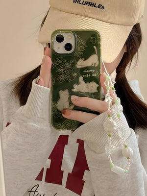 Cats & Flowers Phone Case