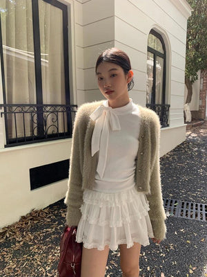 Coquette Bow Neck Blouse