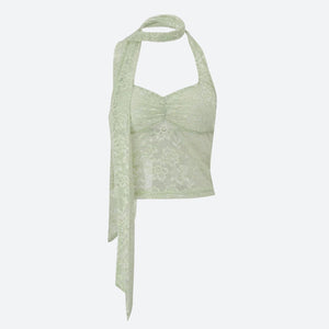 Fairycore Lace Halter Top