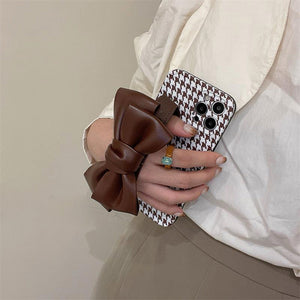 Houndstooth Bow iPhone Case