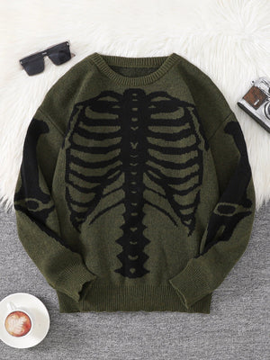 Skeleton Pullover Sweater
