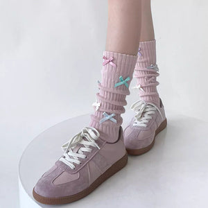 Sweet Dress Code Bow Socks