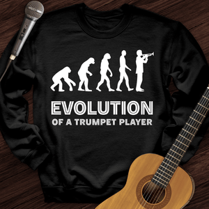 Evolution Of A Trumpet Player Crewneck