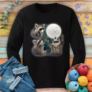 Racoon & Yarn Ball Long Sleeve T-shirt