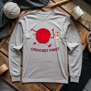 Crochet First Long Sleeve T-shirt