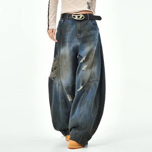 90s Distressed Baggy Jeans