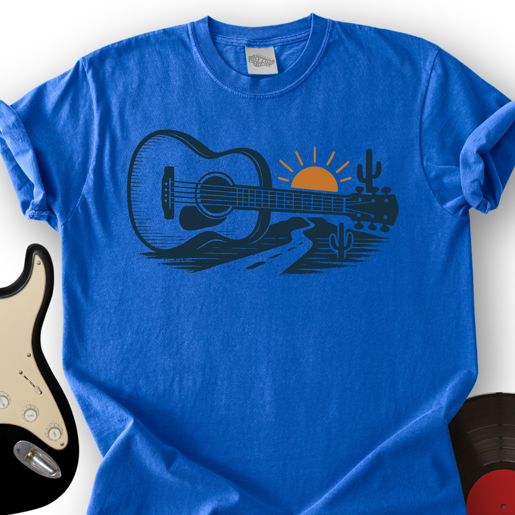 Guitar Desert Sunset T-Shirt