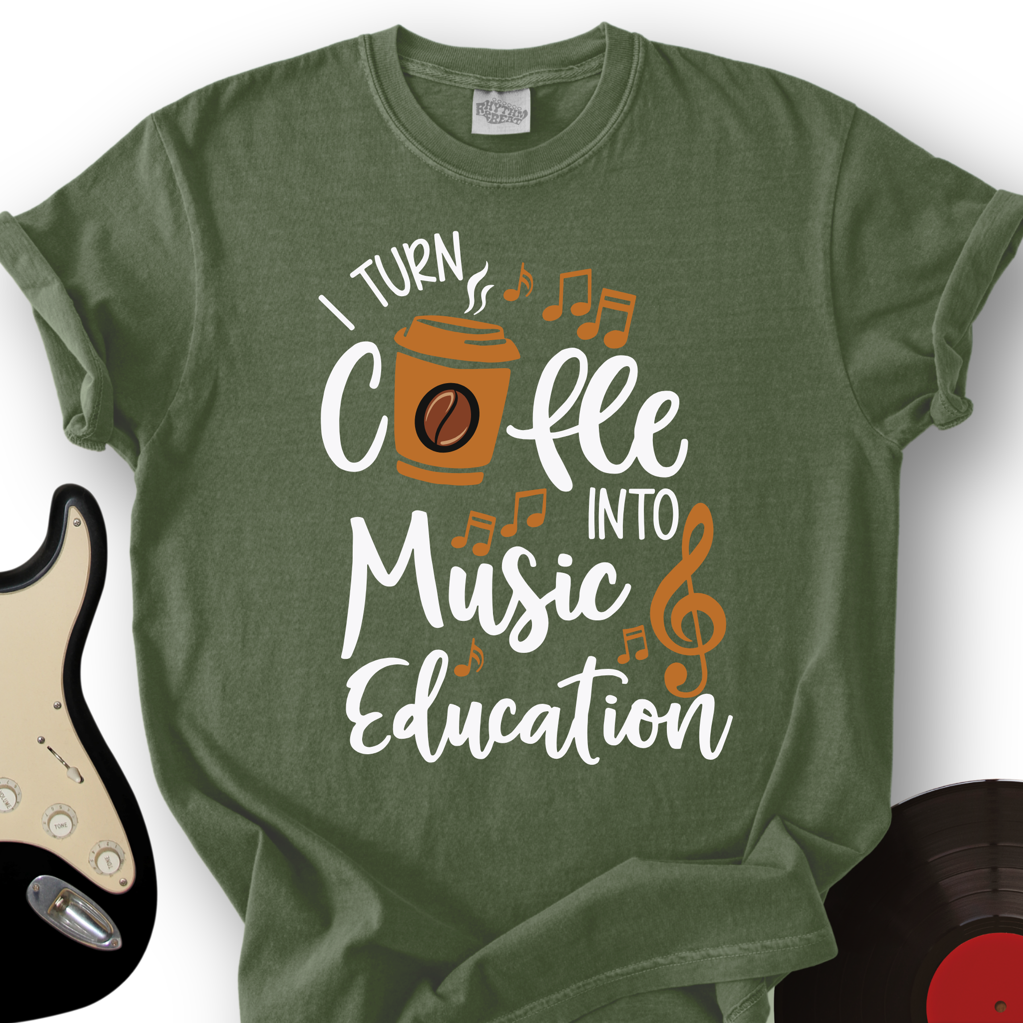 Coffee Into Music education T-Shirt