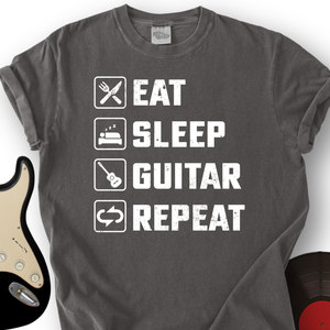 Eat, Sleep, Guitar, Repeat T-Shirt