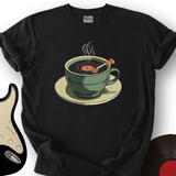 Coffee Cup Record Player T-Shirt
