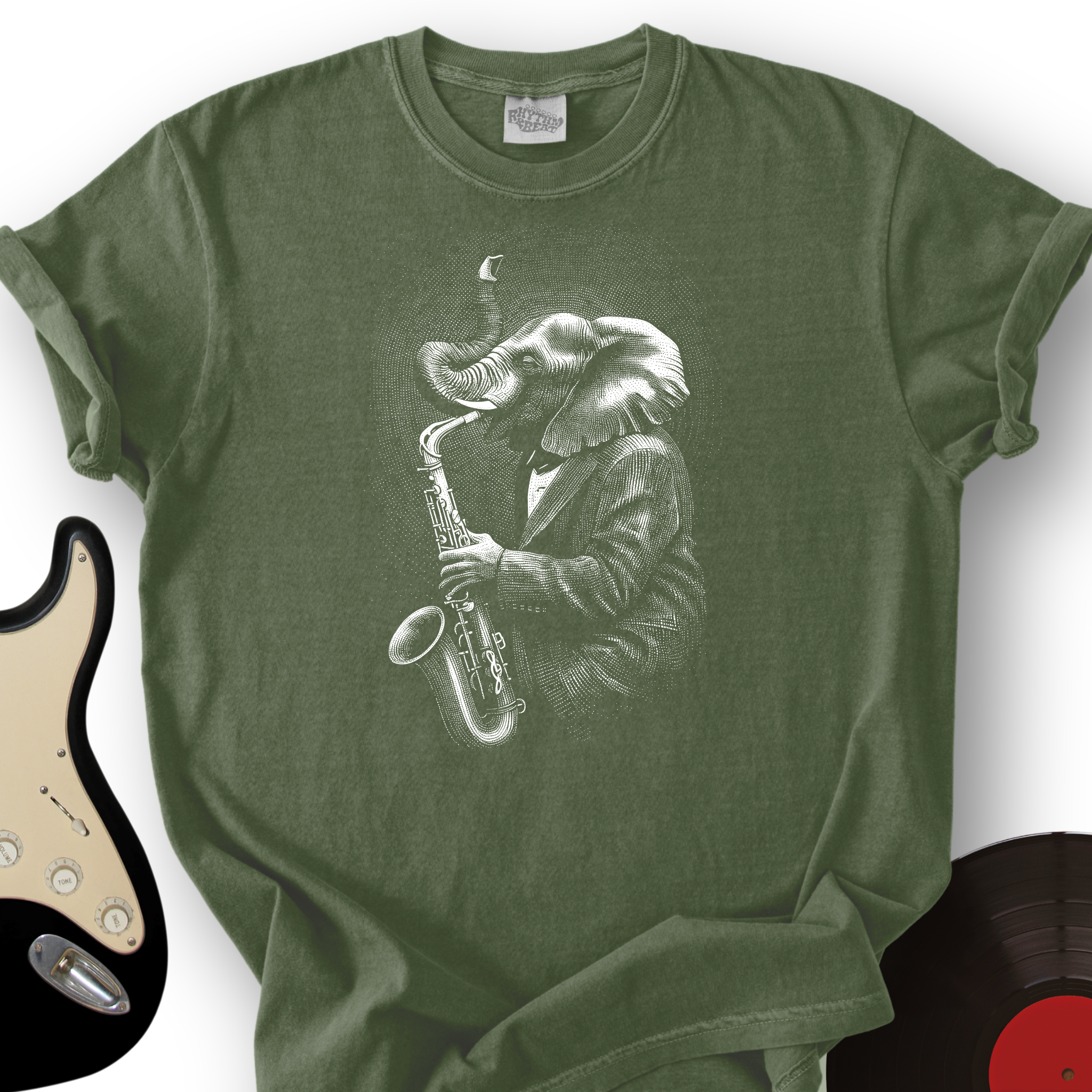 Elephant Saxophone T-Shirt