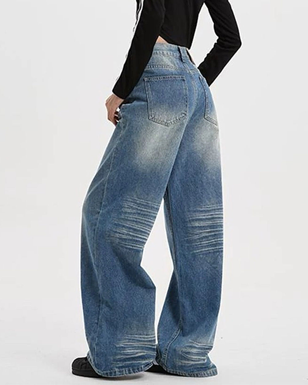 90s Faded Wash Baggy Jeans
