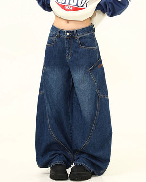 90s Style Wide Leg Jeans