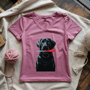 Hooked Pup Lady V-neck
