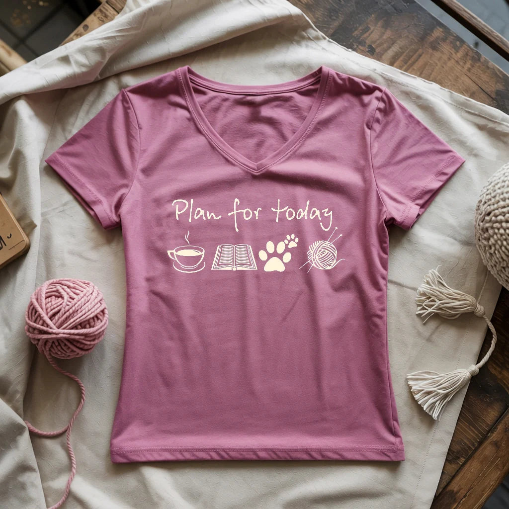 Plan For Today Lady V-neck