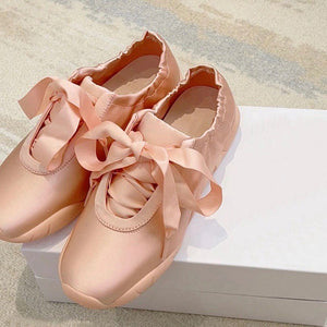 Balletcore Aesthetic Satin Bow Sneakers