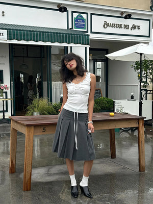 Coquette Tie Front Top