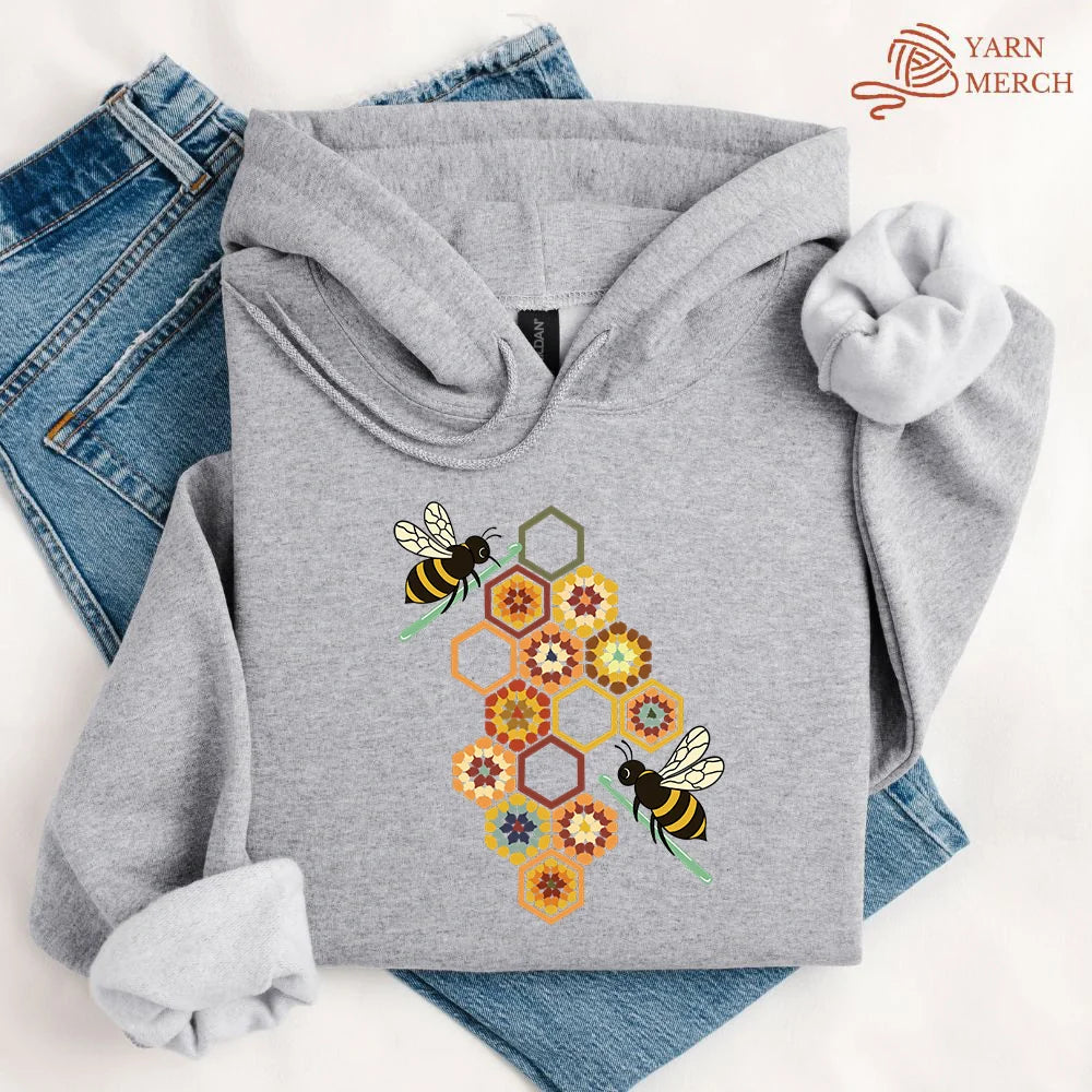 Crochet Bees Hoodie