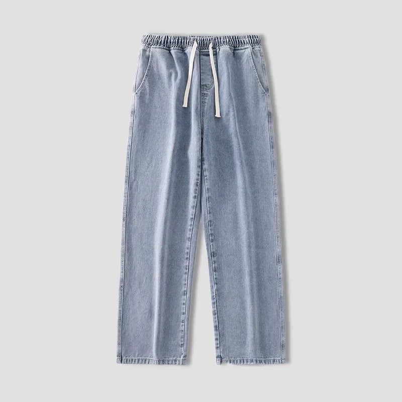 Drawstring Denim Pants