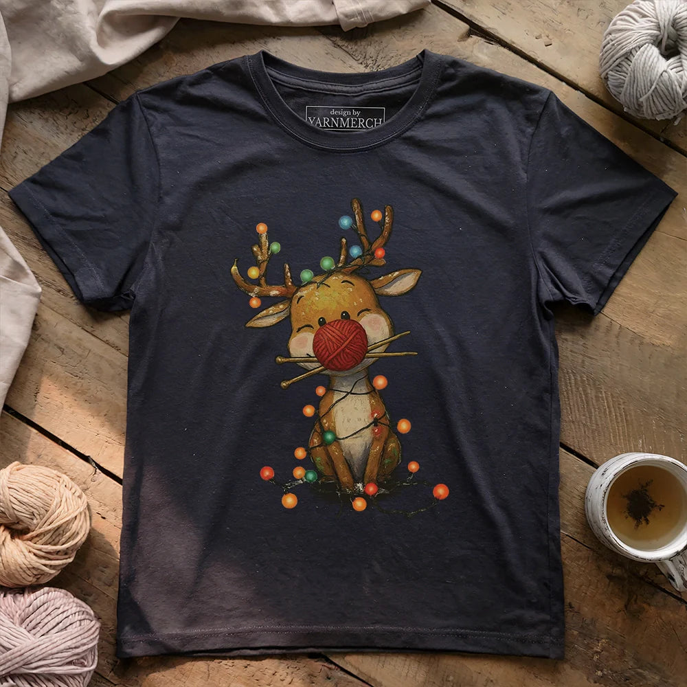 Knitmas Reindeer T-shirt