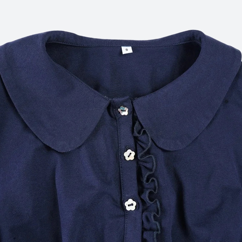 Ruffled Polo Mini Dress