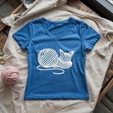 Knitten Lady V-neck