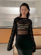 Sheer Loose Knitted Sweater