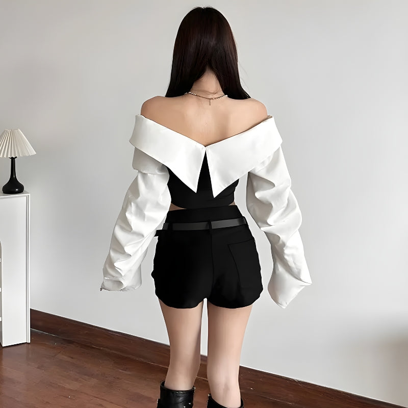 Shirt Corset Top