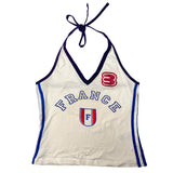 90s Style France Halter Top