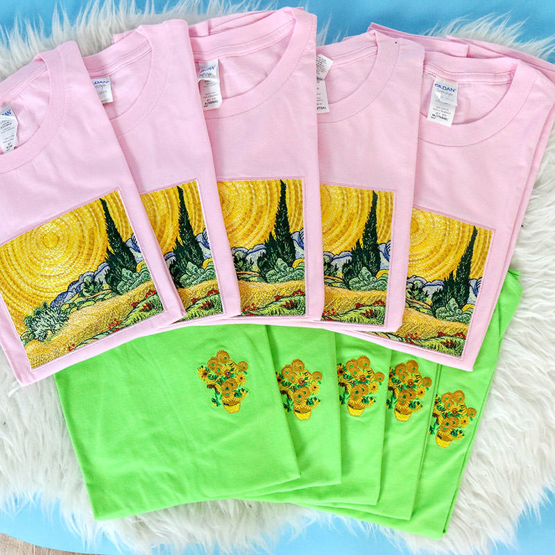 Wheat Field with Cypresses Tee