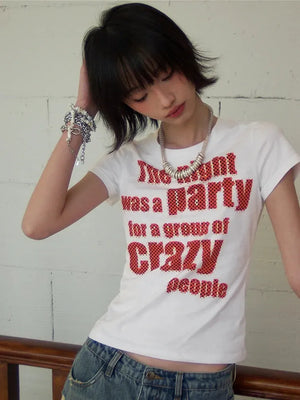 Y2K Crazy Party Graphic Tee