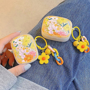 Yellow Blooming Flowers AirPods Case