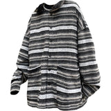 80's Grandma Striped Cardigan Sweater