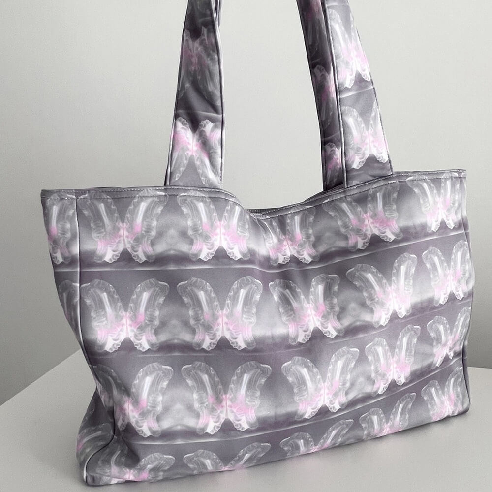 Aesthetic Butterfly Print Tote Bag