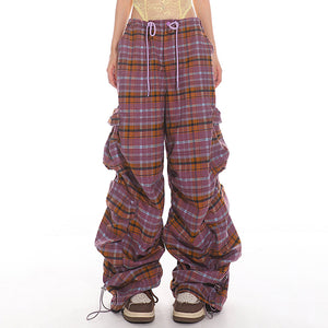 Teen Spirit Plaid Cargo Pants