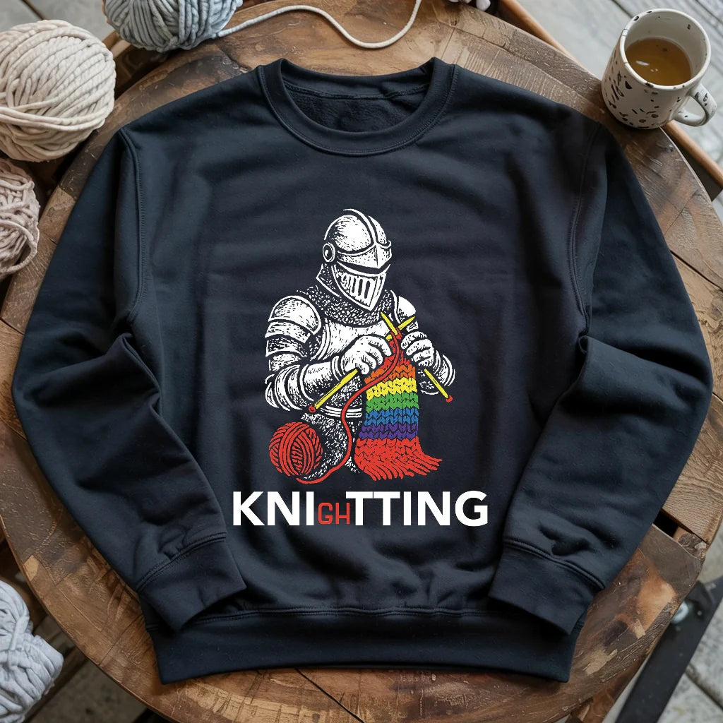 Knight Knitting Sweatshirt