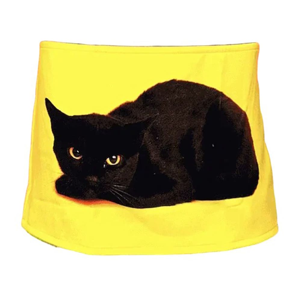 Black Cat Y2K Mini Skirt