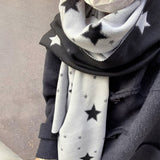 Black & White Star Scarf
