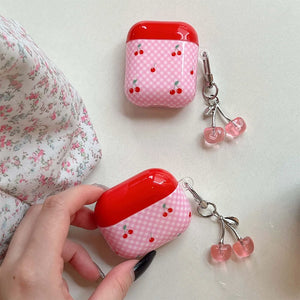 Cherry Checkered AirPods Case