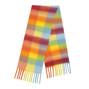 Colorful Plaid Pattern Scarf