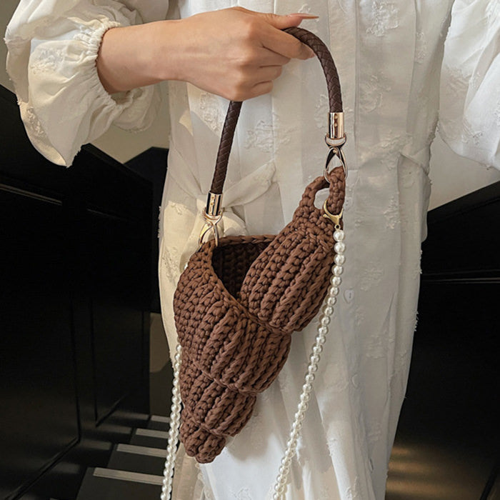 Conch Shell Knit Crochet Bag