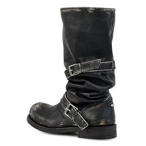 Dusty Road Mid-Calf Buckle Boots