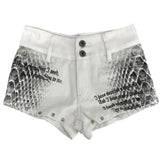 Emo Phase Denim Mini Shorts