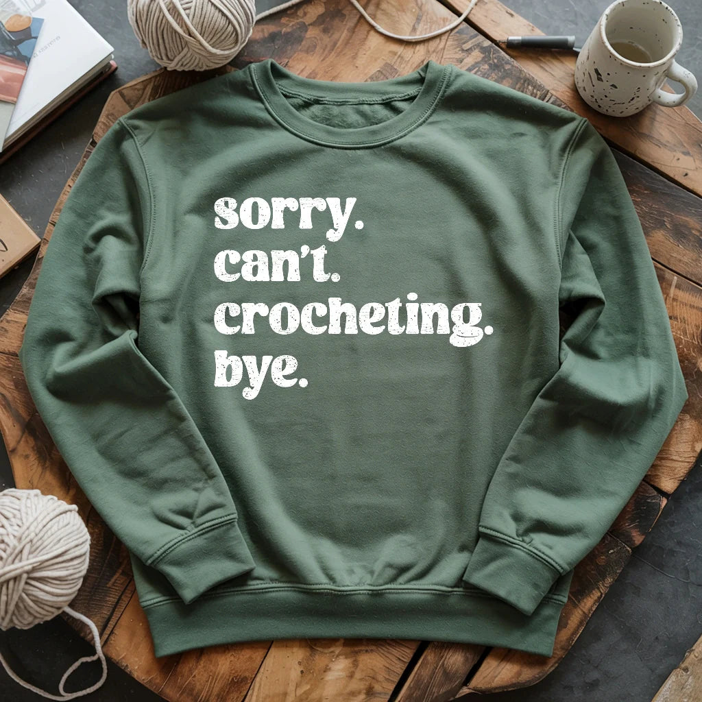 Crocheting. Bye Sweatshirt