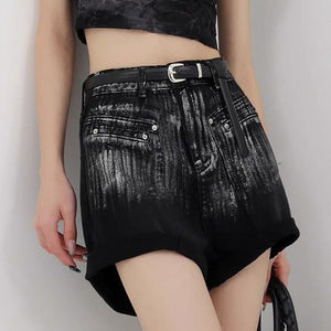 Grunge Aesthetic Denim Shorts
