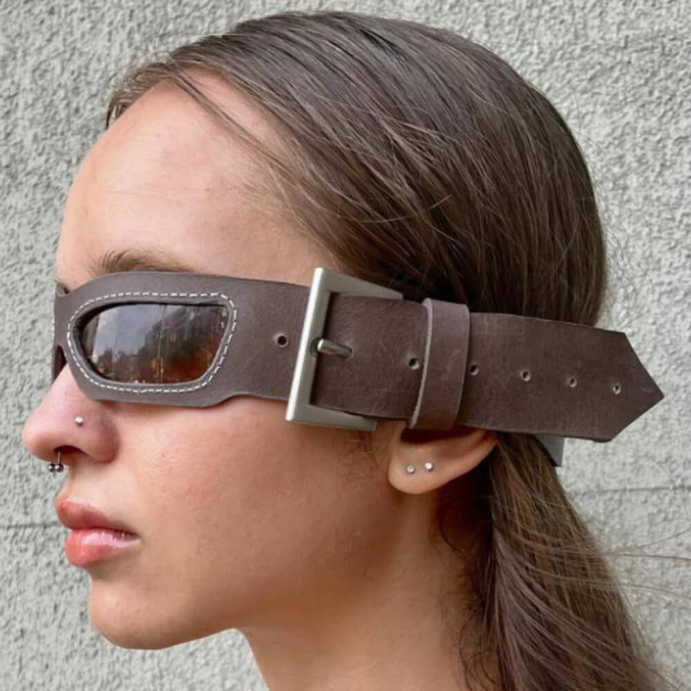 Grunge Belt Strap Sunglasses