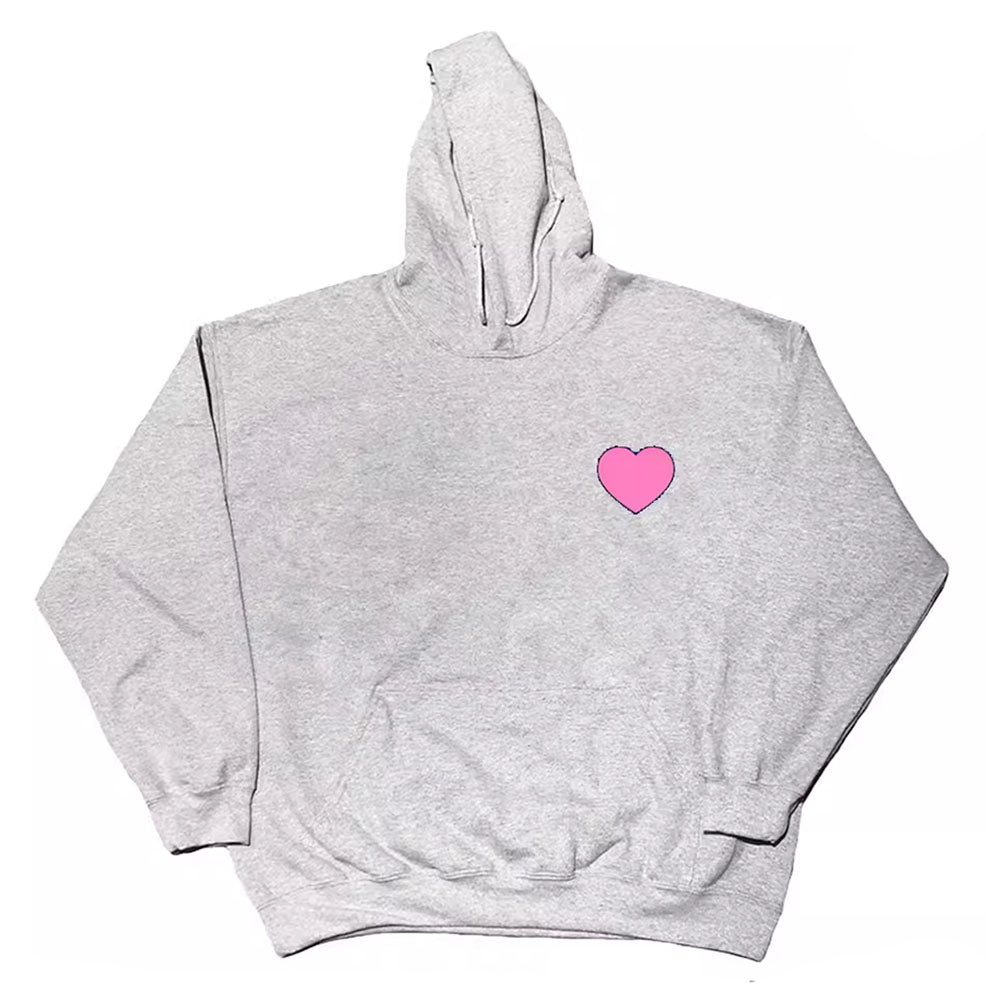Heart Print Hoodie