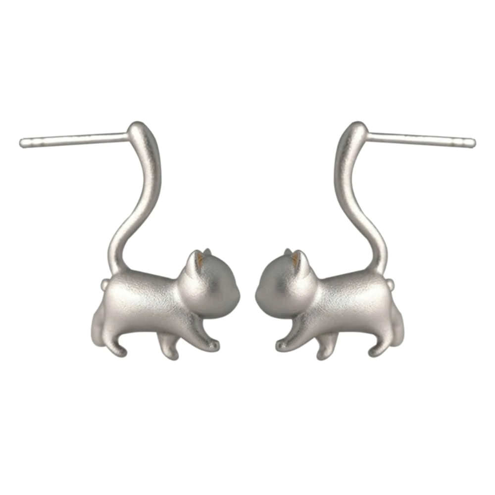 Kitten Stud Earrings