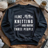Knitting & 3 People Sweatshirt