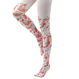 Koi Fish Print Tights